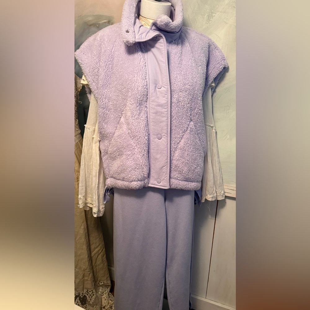 Free People Lavender Women's sperpa Vest